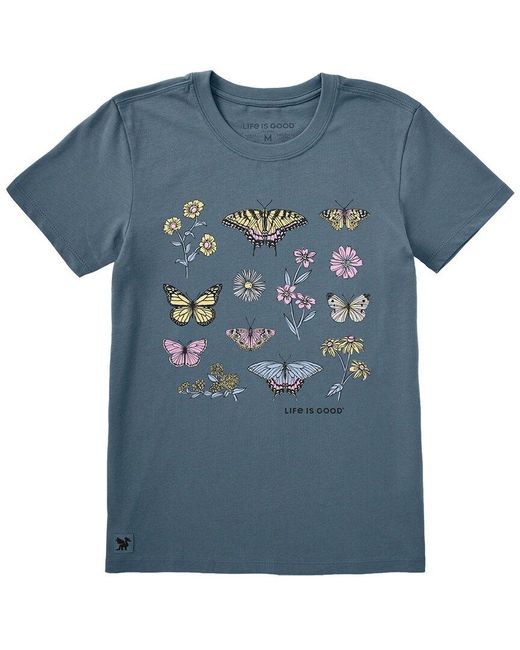 Life Is Good. Blue Crusher T-Shirt
