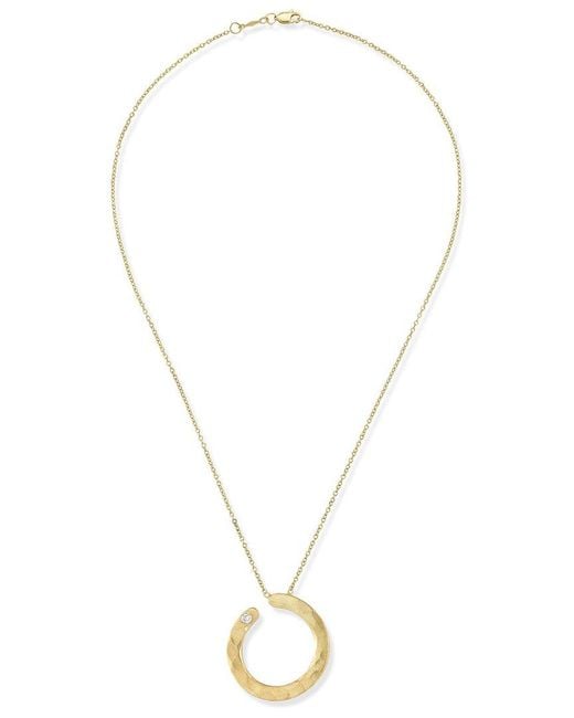 Reiss Metallic 14K 0.02 Ct. Tw. Diamond Necklace
