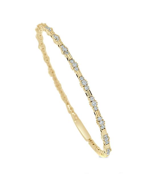 Sabrina Designs Metallic 14K 1.55 Ct. Tw. Diamond Bangle Bracelet