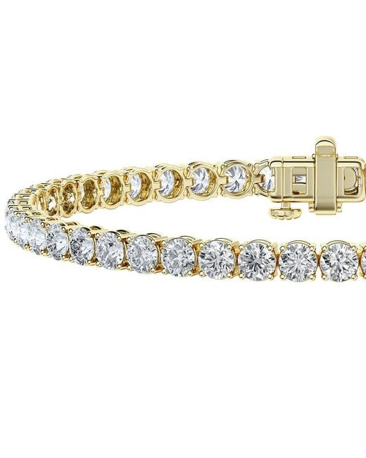 Lab Grown Diamonds White 14K 8.00 Ct. Tw. Lab-Grown Diamond Tennis Bracelet