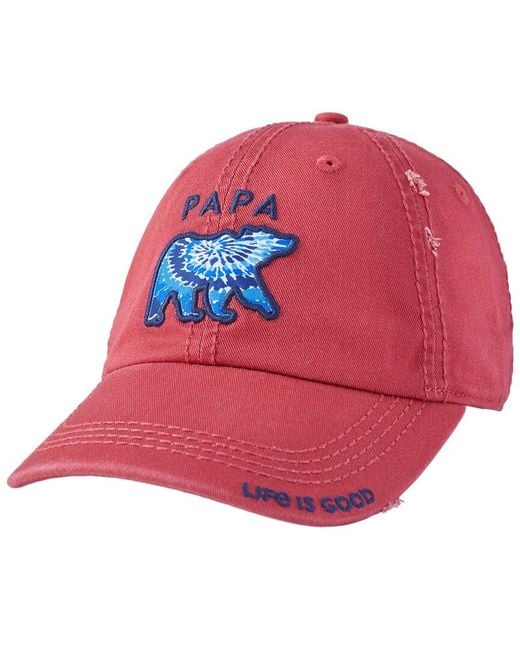 Life Is Good. Pink Chill Cap for men