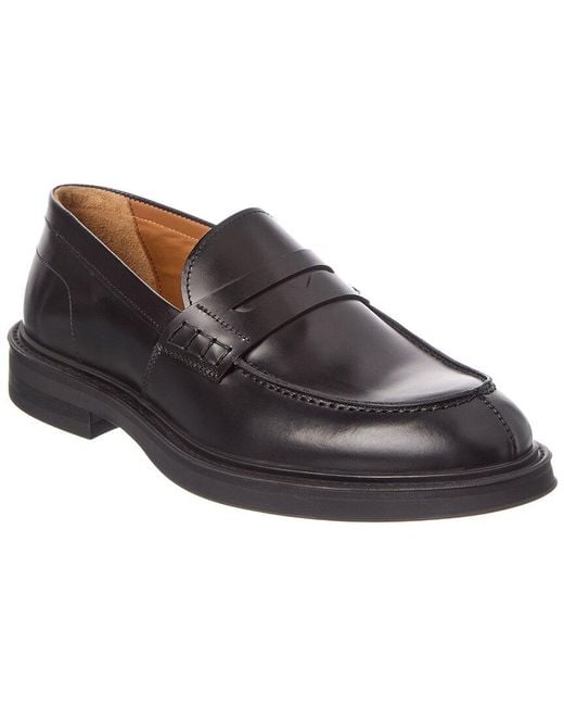 Antonio Maurizi Black Leather Loafer for men