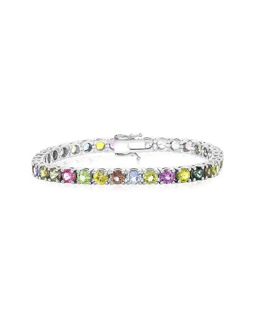 Jewels by Viomo White 14K 16.04 Ct. Tw. Sapphire Tennis Bracelet