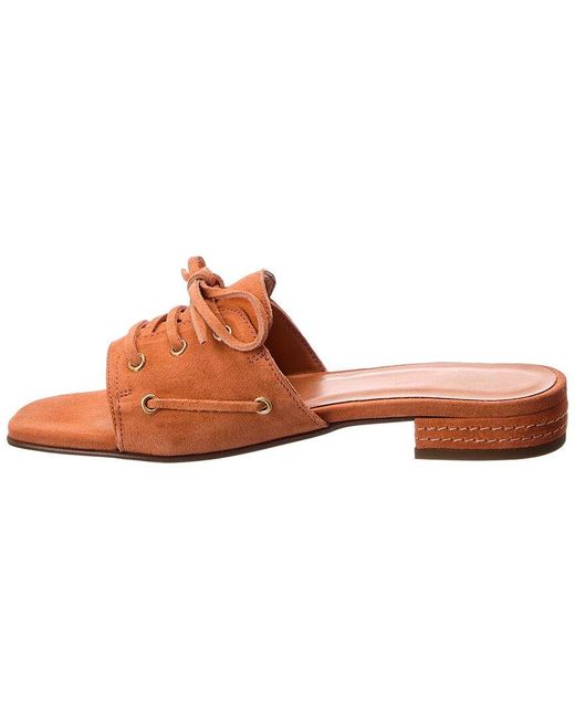 M by Bruno Magli Brown Ivette Suede Sandal