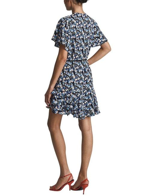 Reiss Blue Lulu Ditsy Flippy