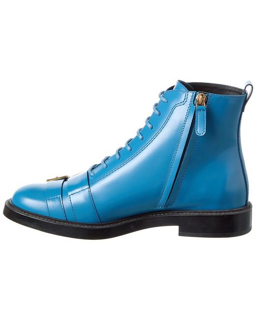 Tod's Blue Leather Boot