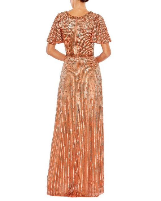 Mac Duggal Orange Gown