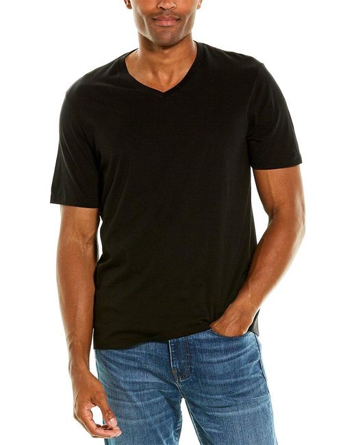 Vince Black V-neck T-shirt for men