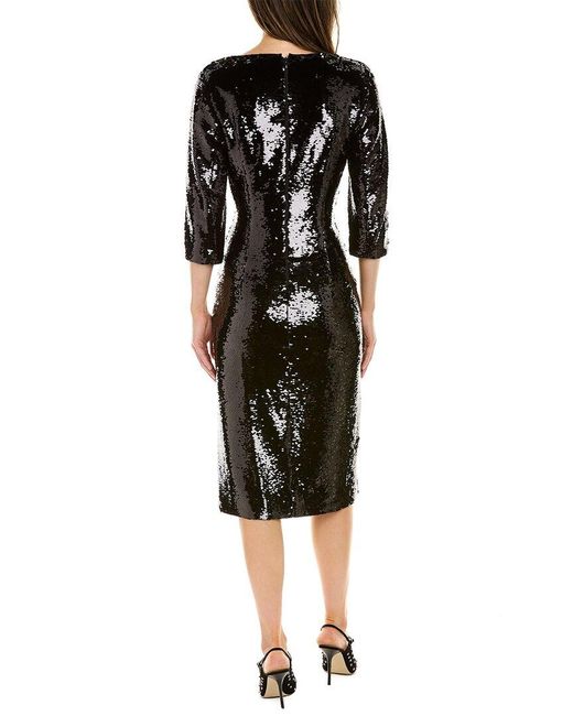 Boss Black Sequin Midi Dress