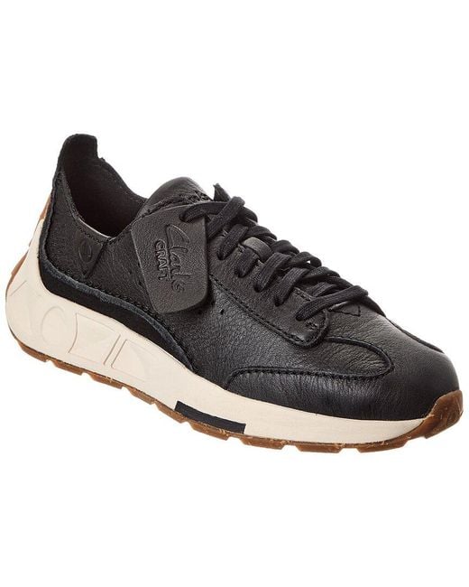 Clarks Black Craft Speed. Leather Sneaker