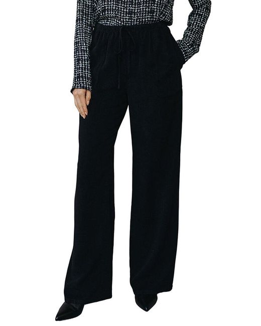 Bella Dahl Black Kylie Wide Leg Drawstring Pant