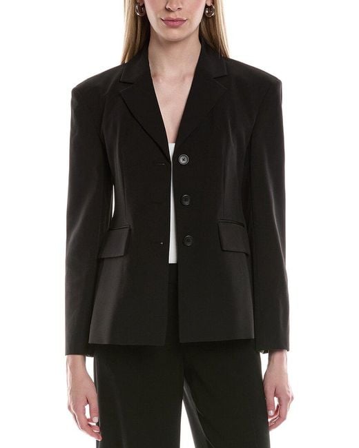 Kenneth Cole Black Luxe Twill Slim Jacket