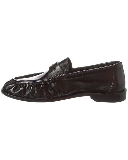 Saint Laurent Black Le Loafer Leather Moccasin