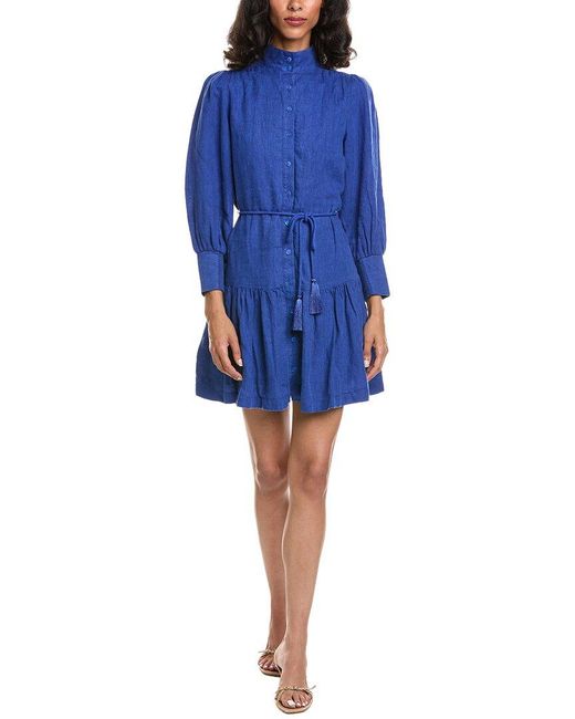 Lilly Pulitzer Blue Drena Linen Dress
