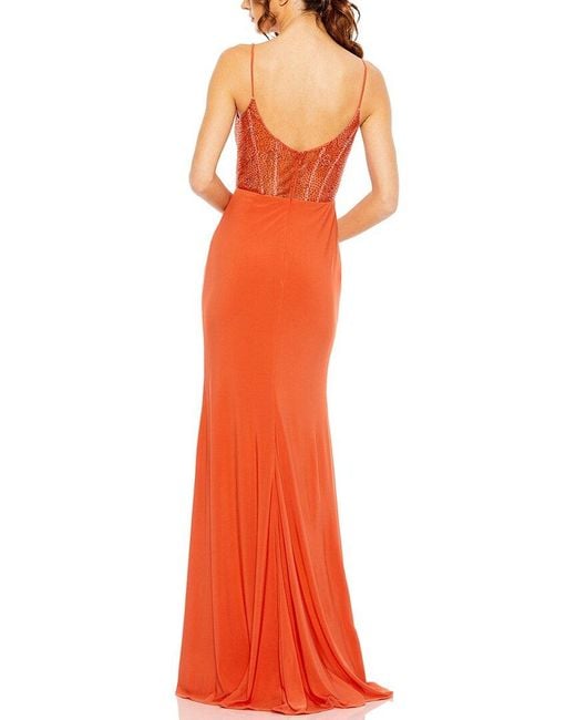 Mac Duggal Orange Dress