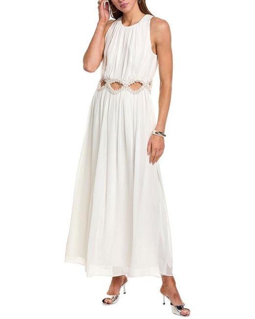 AllSaints White Mabel Maxi Dress