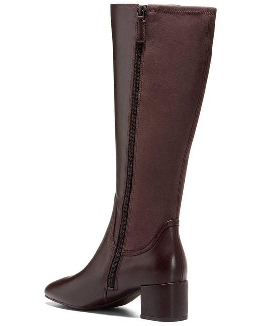 Cole Haan Brown Go-To Serenna Tall Shaft Leather Boot