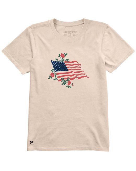 Life Is Good. White Crusher Lite T-Shirt