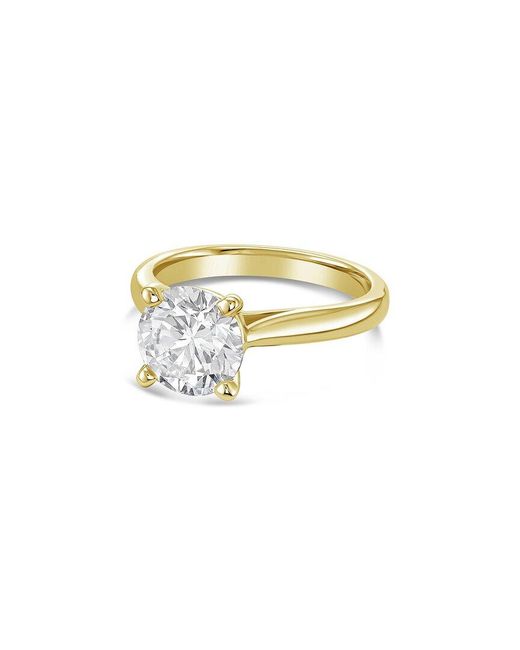 Diana M White Diana M. 18K 15.00 Ct. Tw. Lab-Grown Diamond Solitaire Ring