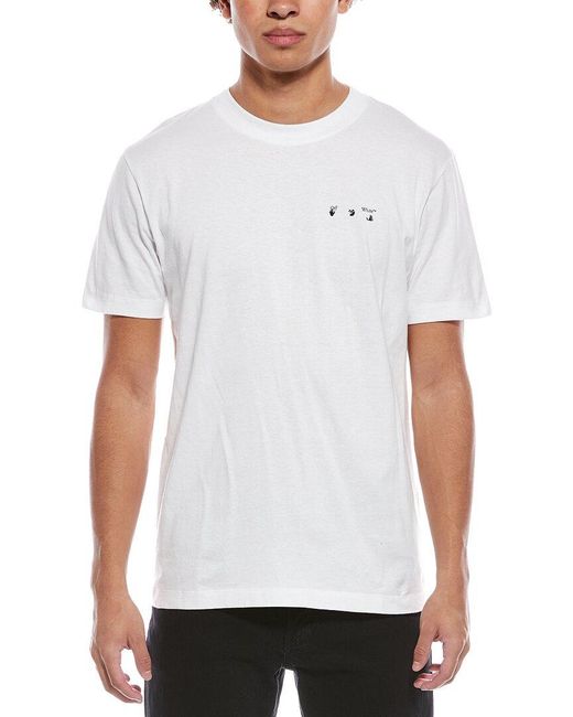 Off-White c/o Virgil Abloh White Paint T-Shirt for men