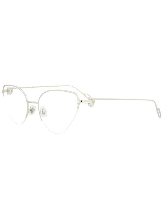 Cartier White Ct0157O 54Mm Optical Frames
