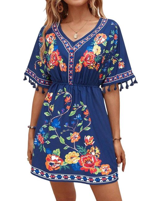 Kayla Paris Blue Mini Dress