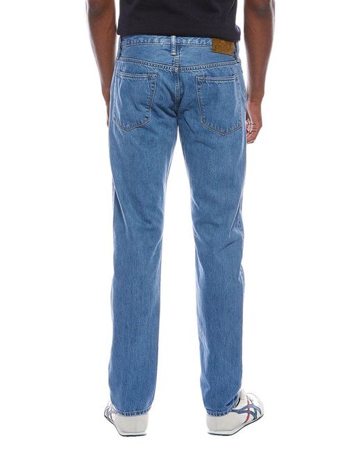 Todd Snyder Blue Dad Wash Slim Fit Jean for men