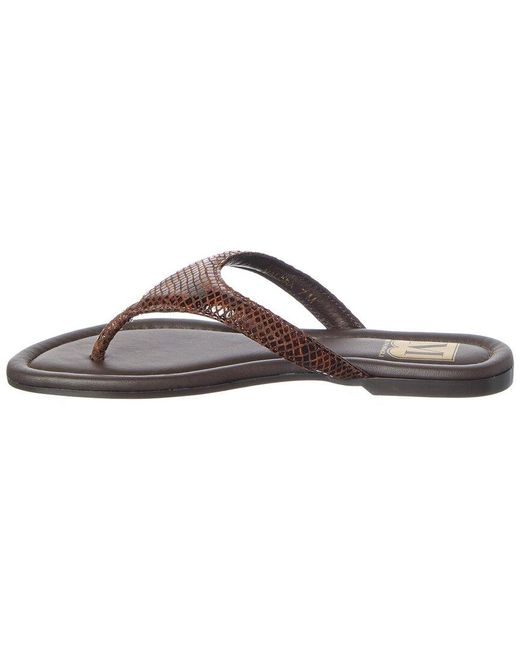 M by Bruno Magli Brown Malora Leather Sandal