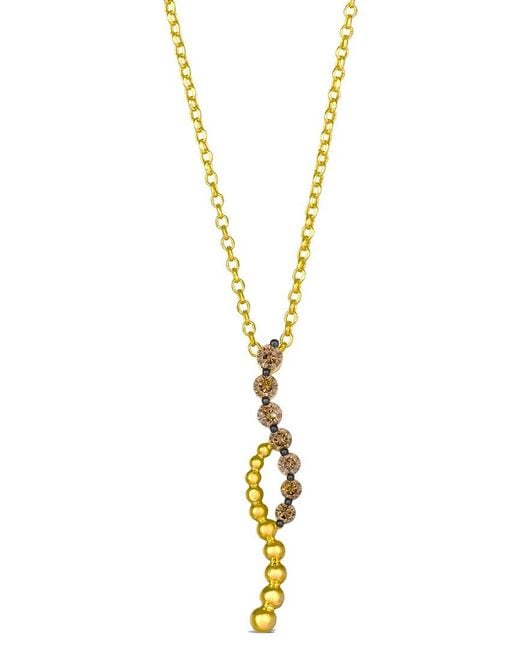 Le Vian Metallic Le Vian Dolce D'Oro 14K 0.09 Ct. Tw. Diamond Pendant Necklace