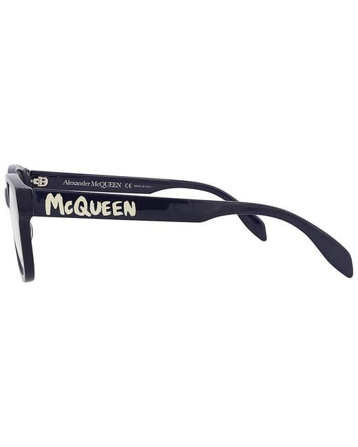 McQueen Blue Am0350O 52Mm Optical Frames for men