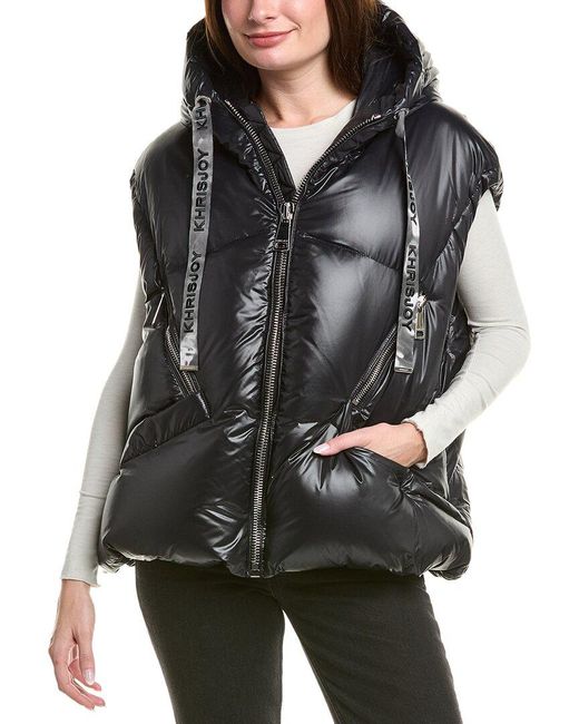 Khrisjoy Black Puffer Down Vest