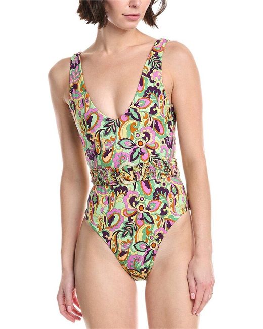 La Porte Black Deep V One-Piece