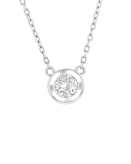 Jewels by Viomo White 14K 0.84 Ct. Tw. Diamond Solitaire Pendant