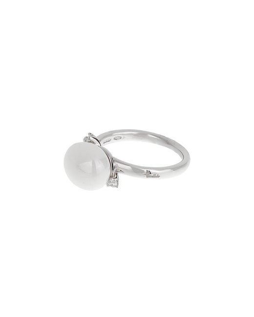 Pomellato White 18K 5.09 Ct. Tw. Diamond & Agate Ring