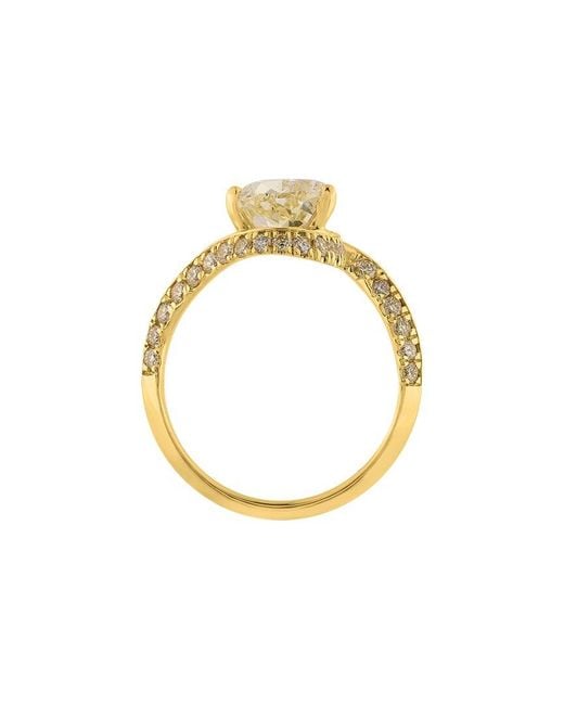 Ethos Creations Metallic Brilliant Bloom 14K 3.75 Ct. Tw. Lab-Grown Diamond Ring