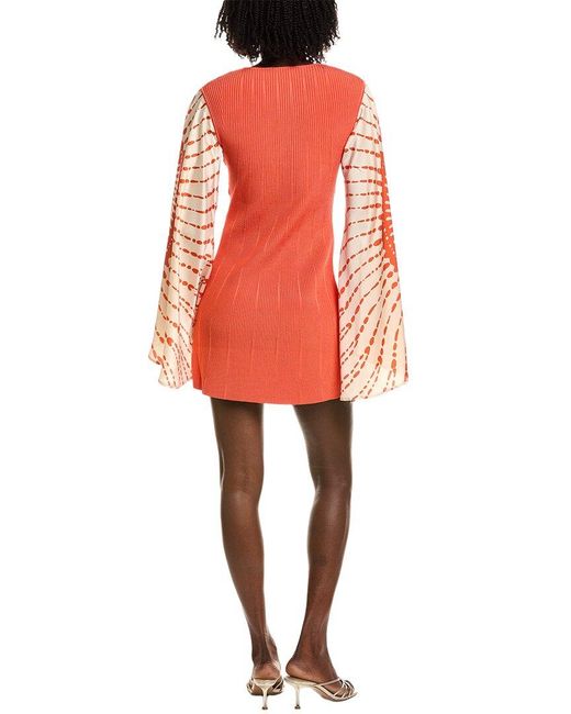 Alexis Orange Lai Dress