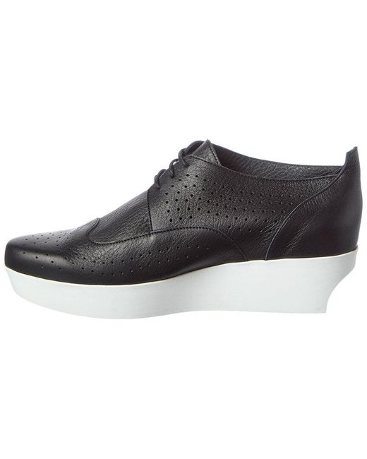 Arche Black Furbye Leather Flat