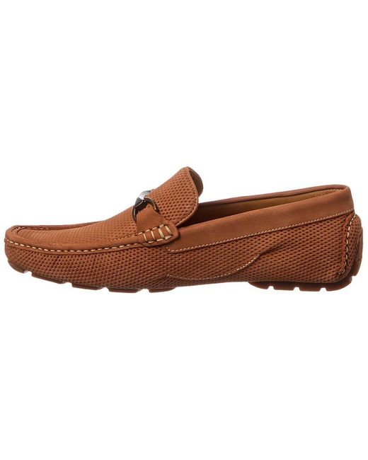 Donald J Pliner Brown Dorion Leather Loafer for men