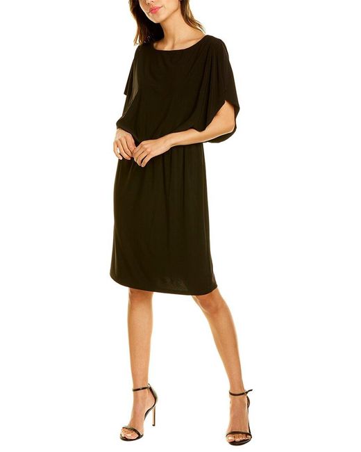 Anne Klein Synthetic Flutter Sleeve Mini Dress in Black - Save 3% ...