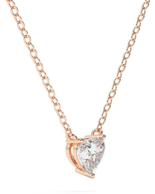 Lab Grown Diamonds Metallic 14K 0.75 Ct. Tw. Lab-Grown Diamond Necklace