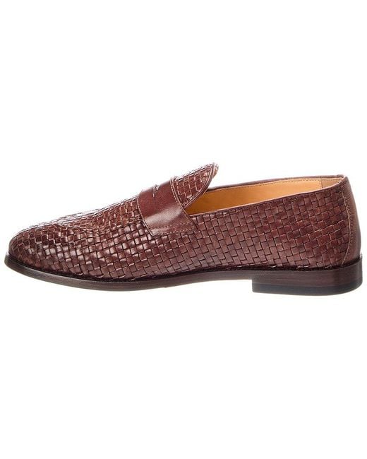 Brunello Cucinelli Brown Leather Loafer for men