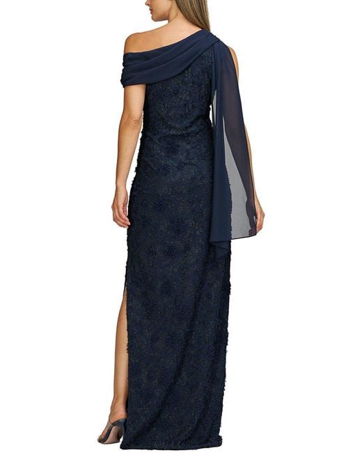 JS Collections Blue Elodie Column Gown