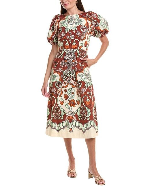 mestiza White Pippa Midi Dress