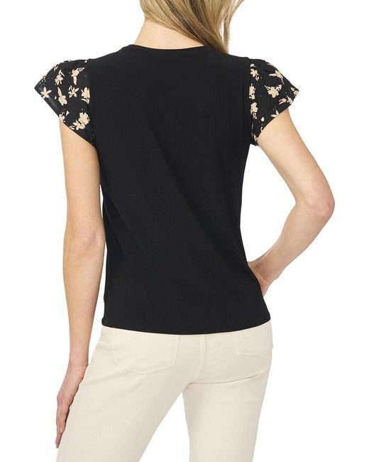 Cece Black Knit Top