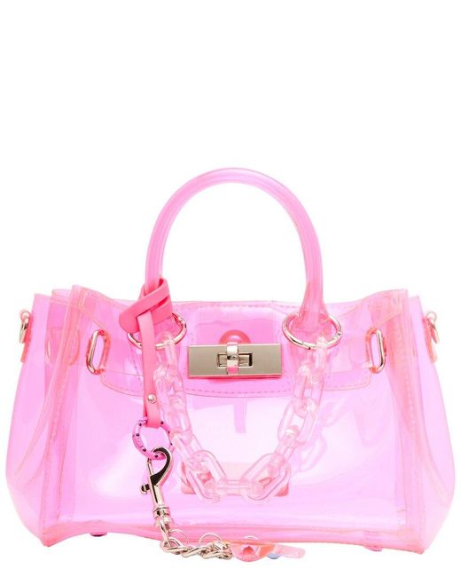Steve Madden Pink Mini Jelly Top Handle Satchel