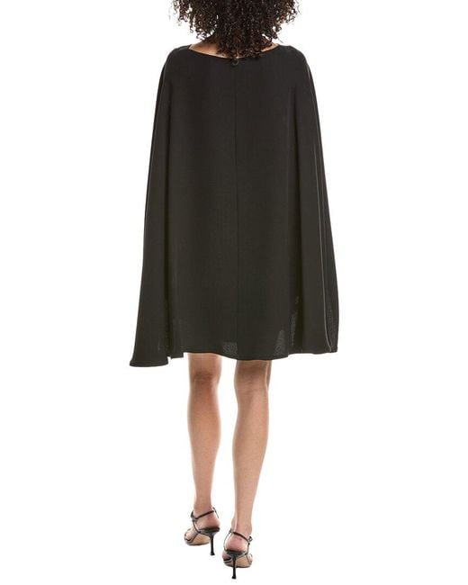 Valentino Black Silk Drape Dress