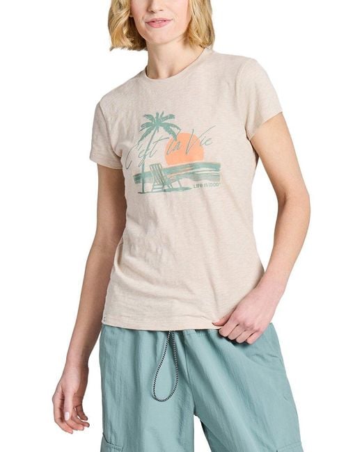 Life Is Good. Multicolor Slub Slim Fit Tee