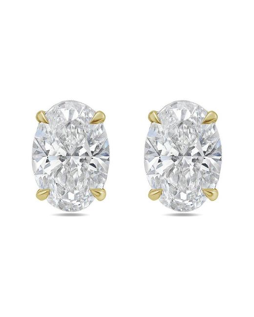 Diana M Metallic Diana M. 14K 8.00 Ct. Tw. Lab-Grown Diamond Earrings