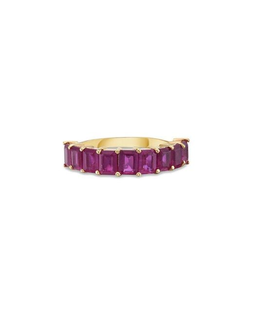 Forever Creations USA Inc. Purple Forever Creations 14K 2.70 Ct. Tw. Ruby Half-Eternity Ring