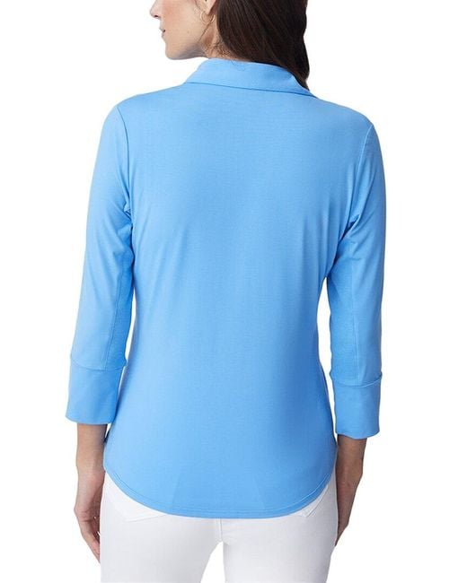 J.McLaughlin Blue Brynn Knit Top